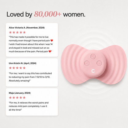 CrampEase™ 2.0 – Portable Heating & Massage Relief for Period Cramps