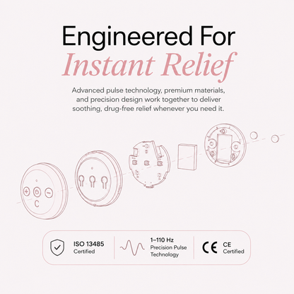CrampEase™ 2.0 – Portable Heating & Massage Relief for Period Cramps